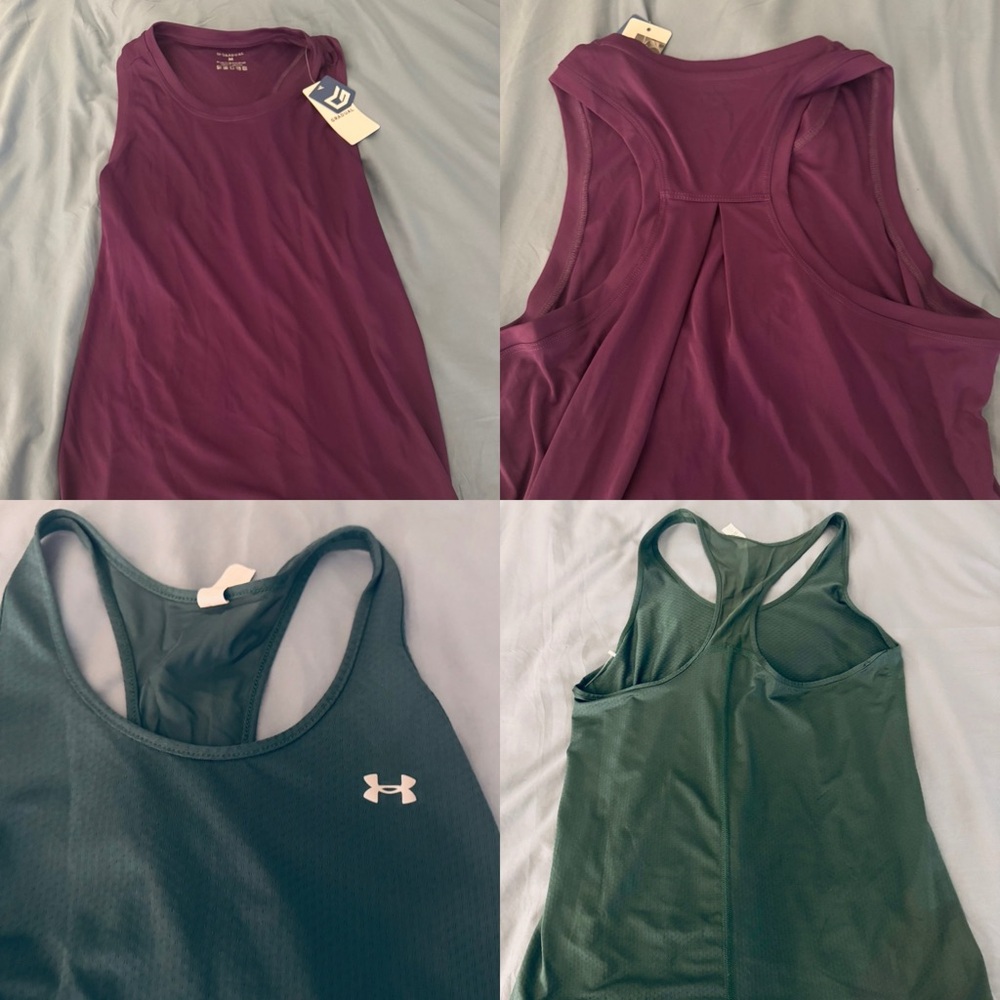 Bundle of 2 New Athletic Tank Tops, Size Med